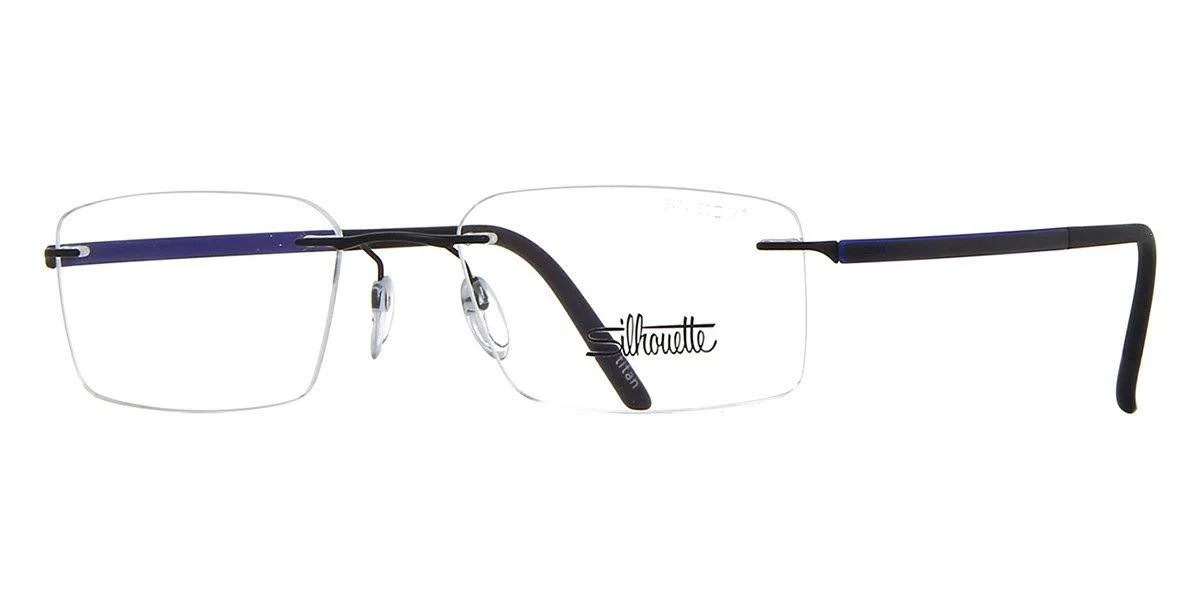 Silhouette Fusion 5474/40 6061 Glasses Black and Blue 52mm