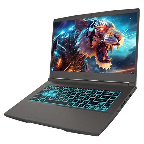 MSI Thin A15 Gaming AI Laptop, AMD Ryzen 9 8945HS, 64 GB DDR5 RAM, 2 TB PCIe SSD, 15.6" FHD (1920x1080) 144 Hz IPS Display, Nvidia G-Force RTX 4060, Backlit Keyboard, W11 Pro, Black