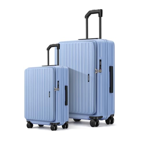 ROAMING Grace Expandable Carry On Luggage Airline Approved, 20 Inch Hardside Carry On Suitcase with Wheels, Travel Harshell Spinner Small Luggage with Tsa Lock, Jade cyan, 20-Inch Carry-On