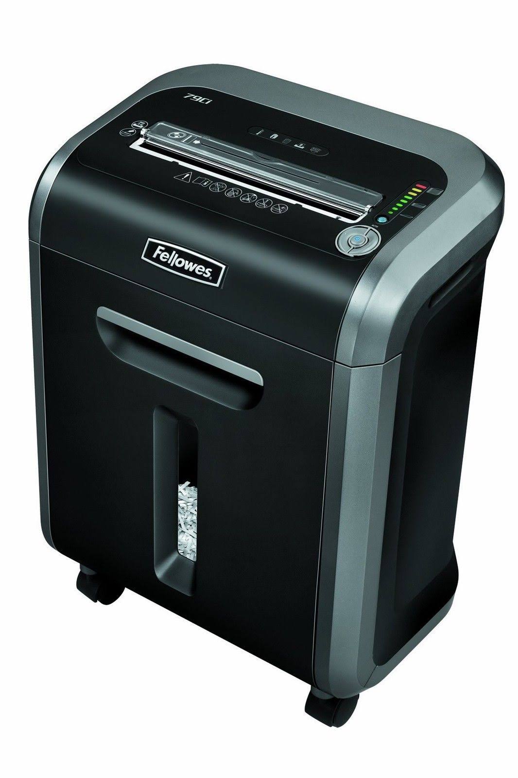Fellowes Powershred 79Ci 100% Jam Proof Medium Duty Cross Cut Shredder 16 Sheet Capacity