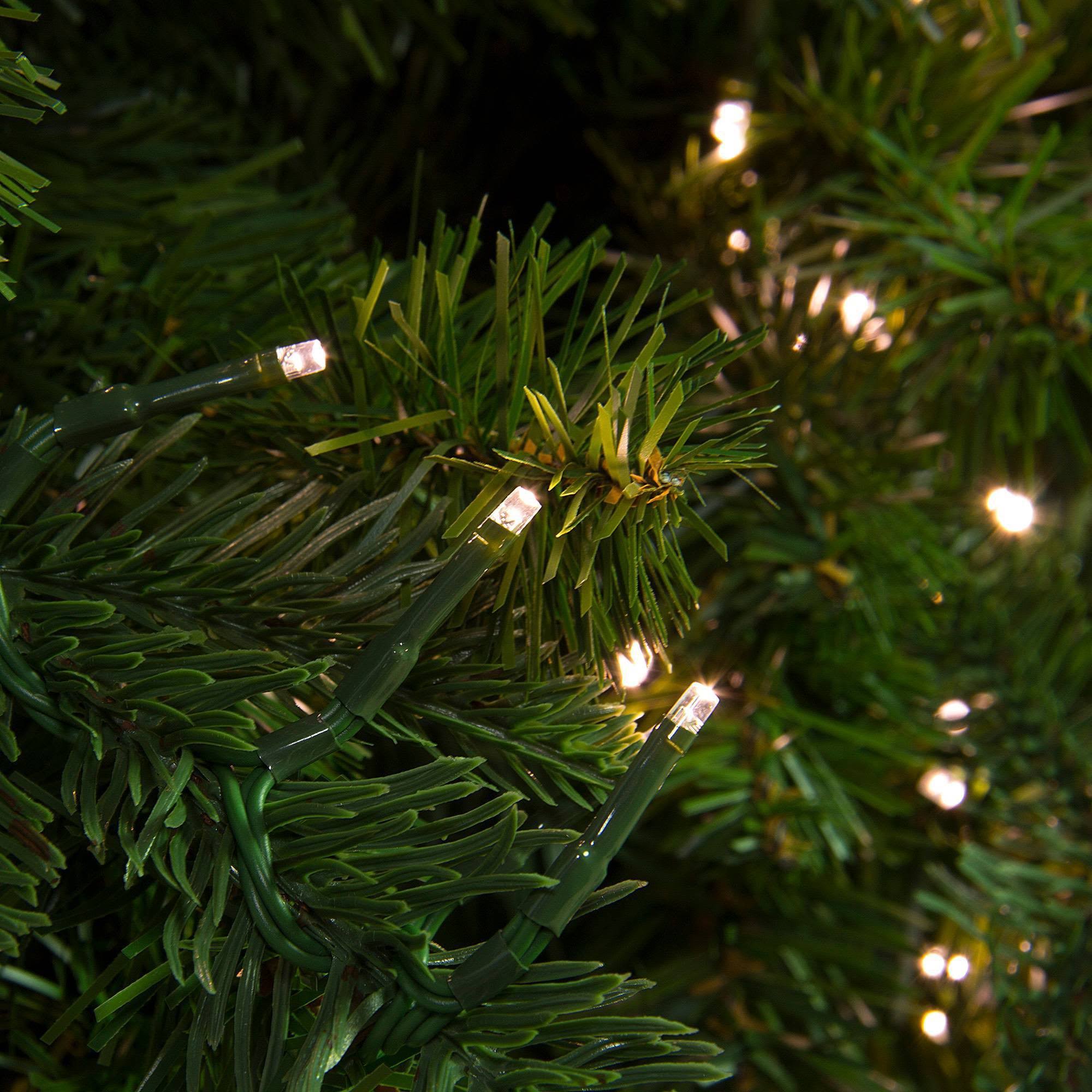 Easy Treezy 7.5' Pre-Lit Classic EZ Setup Tree with Fairy Lights Green