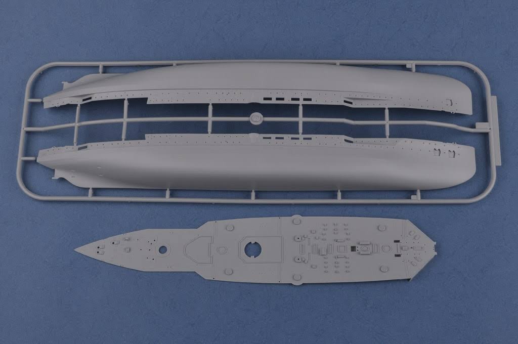 Hobby Boss French Navy Pre-Dreadnought Battleship Danton Model Kit (1/350 Scale)