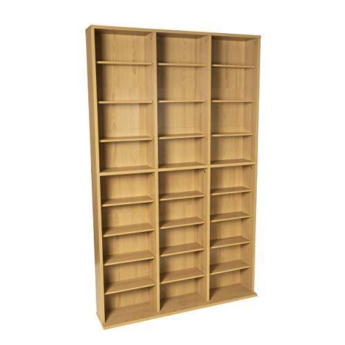 Atlantic Oskar Adjustable Media Wall-unit - Holds 756 CDS 360 DVDs or
