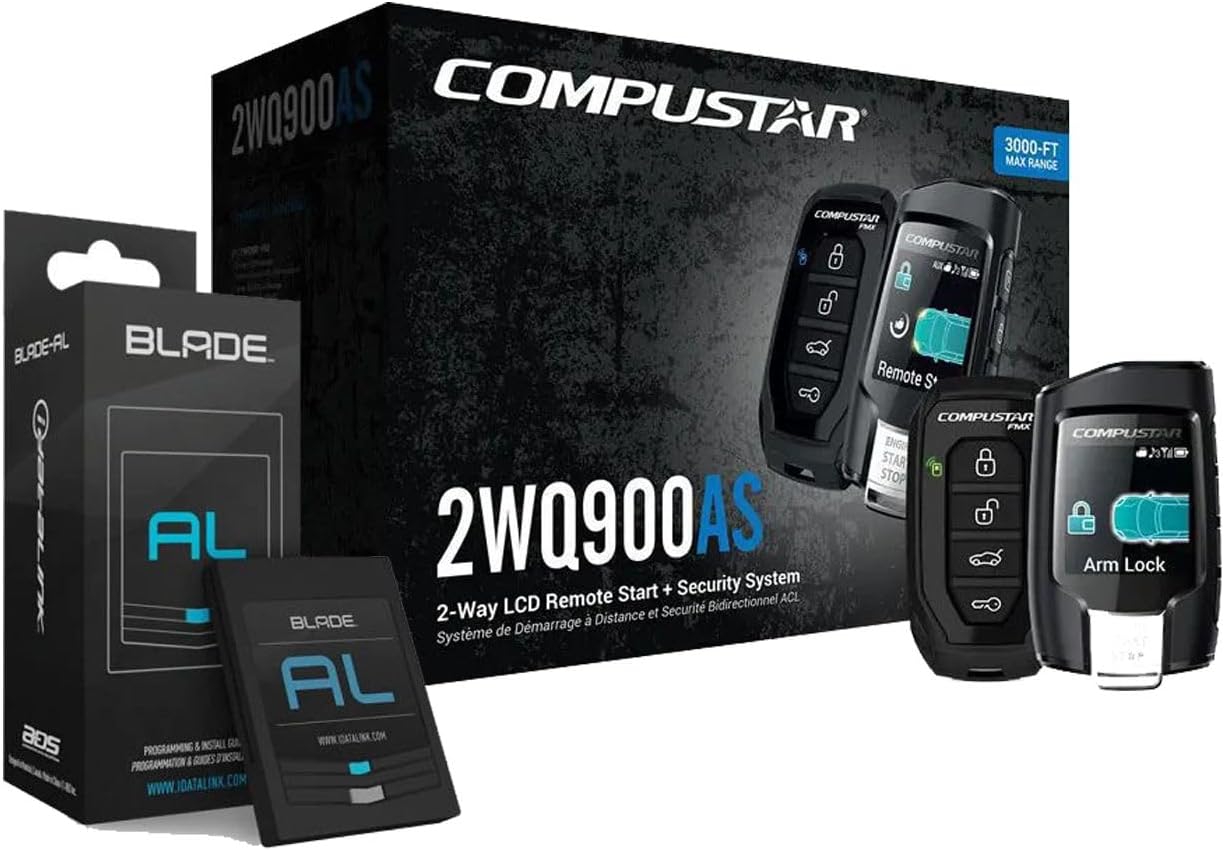 Compustar 2-Way Car Remote Start & Alarm Bundled with + (1) iDatalink ADS-Blade AL Universal Integration Cartridge