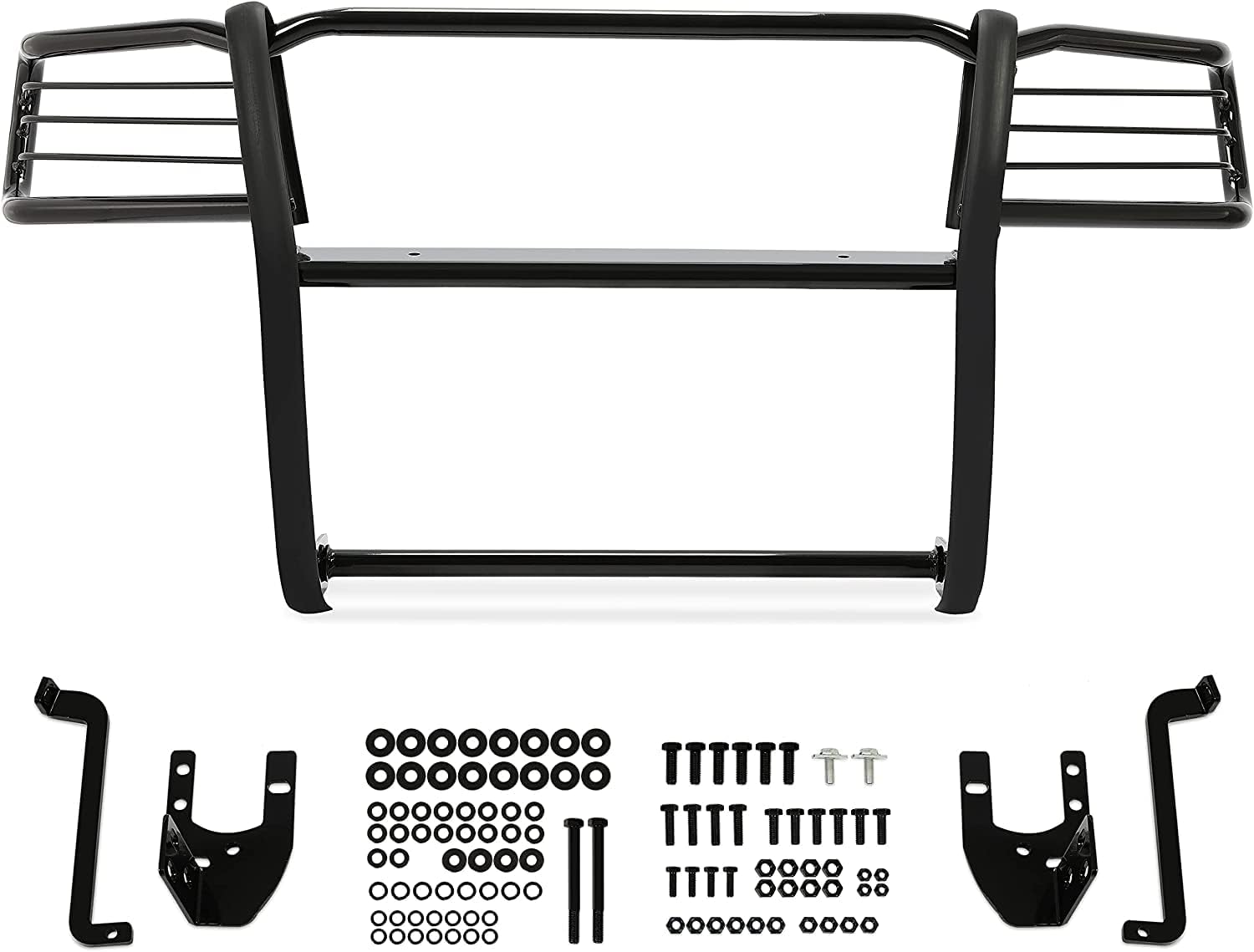 Kojem Brush Grill Guard Compatible with 2005-2014 Toyota Tacoma Front Bumper Grille Guard Protection Bull Bar Powder Coated Steel Black