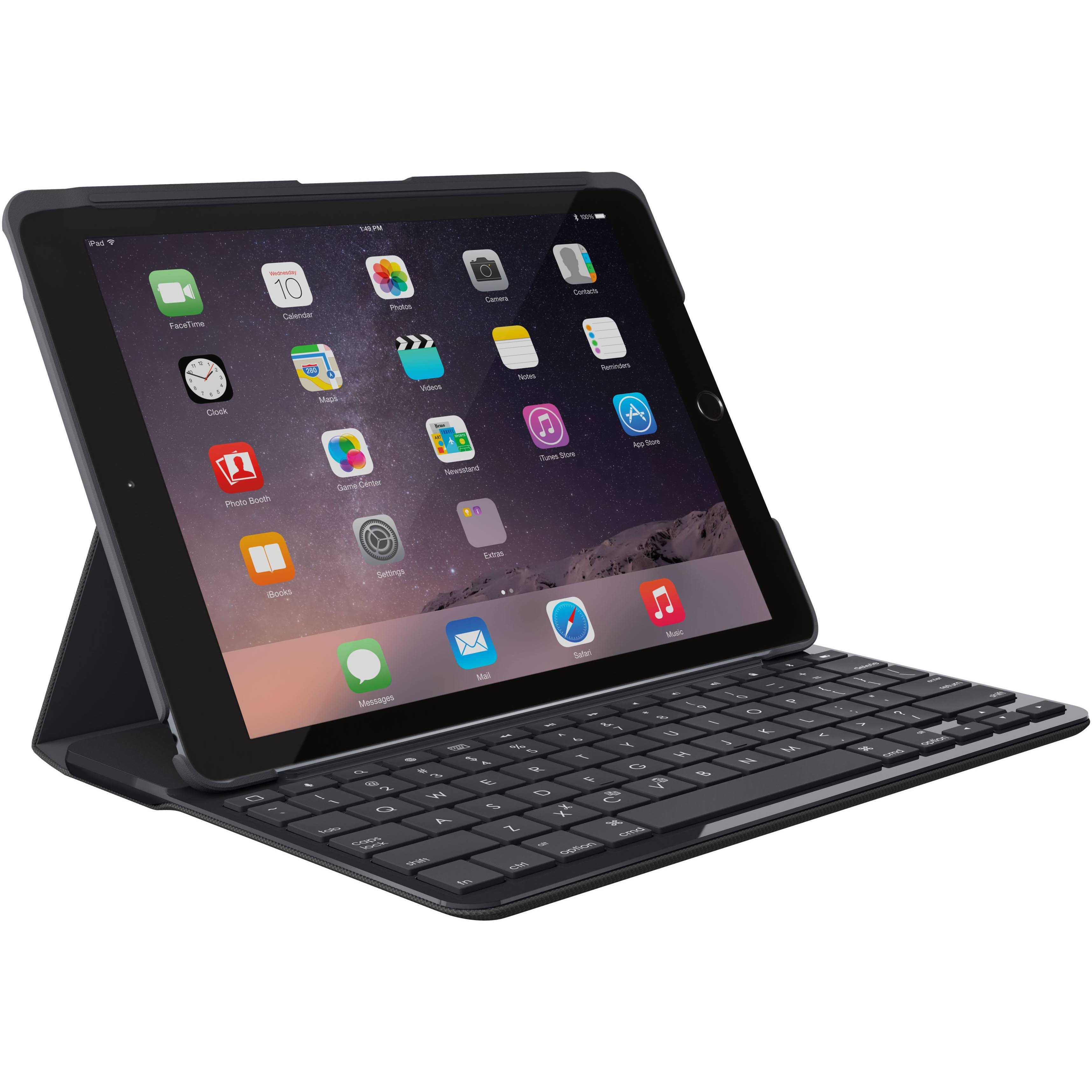 Logitech Slim Wireless Bluetooth Scissor-Switch Keyboard and Folio Case for 9.7-inch iPad (5th generation