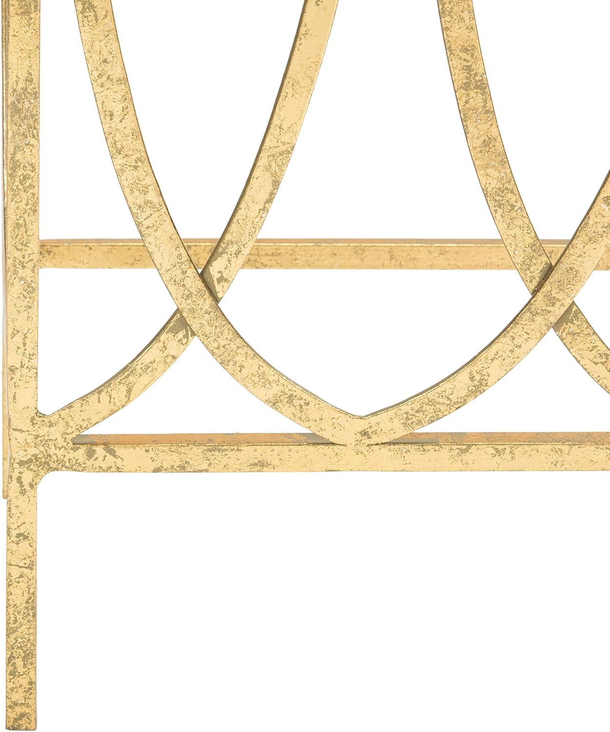 Safavieh Home Carina Gold Foil and Glass Console Table