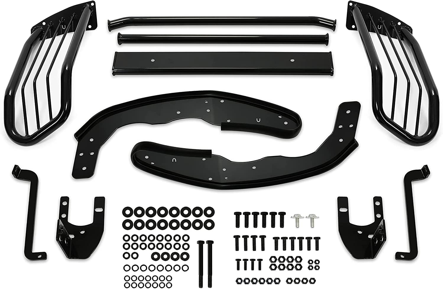 Kojem Brush Grill Guard Compatible with 2005-2014 Toyota Tacoma Front Bumper Grille Guard Protection Bull Bar Powder Coated Steel Black