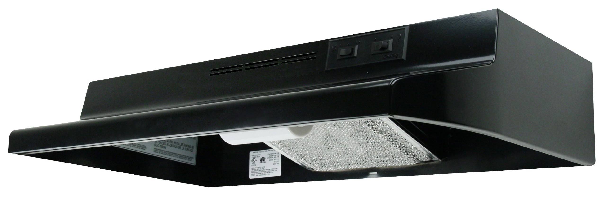 Air King AV1426 42x22 180 CFM 2-Speed Under Cabinet Range Hood - Black