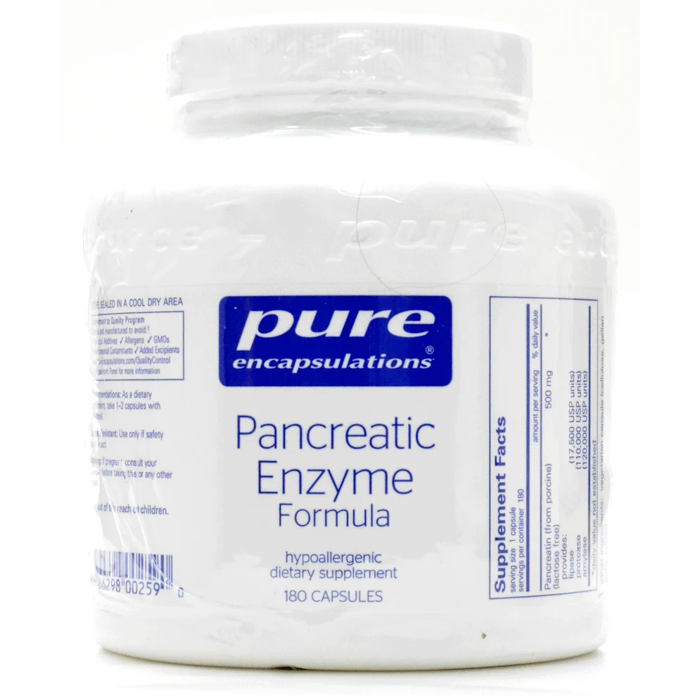 Pancreatic Enzyme Formula by Pure Encapsulations - Kansas Nuitrition - HNZSDS