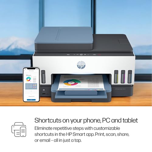 HP Smart Tank 7602 Wireless All-in-One Ink Tank Printer with 2 years of ink included,Print, scan, copy, fax, Best-for-home, Refillable ink tank (28B98A)
