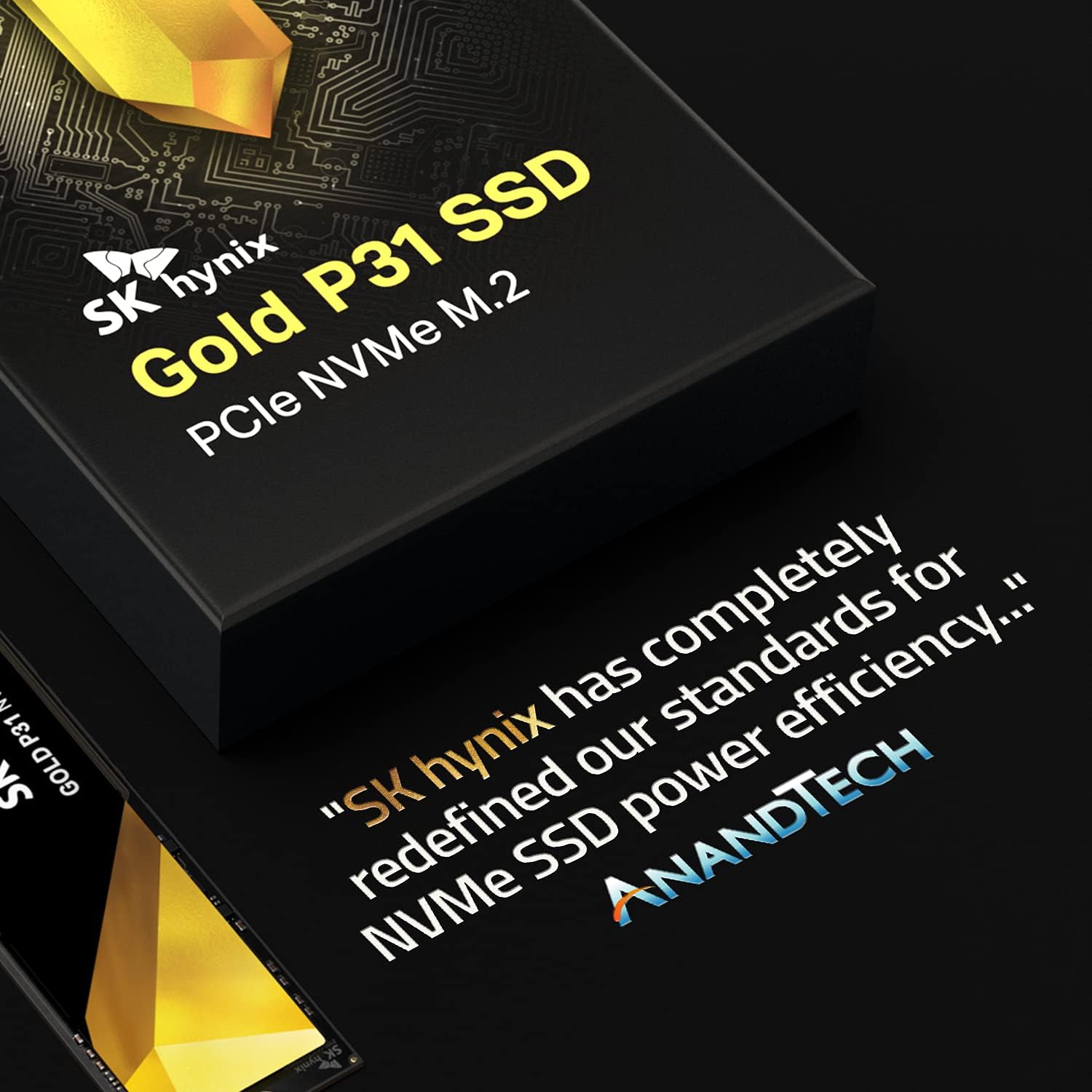 SK hynix Gold P31 2TB PCIe NVMe Gen3 M.2 2280 Internal SSD l Up to 3500MB/S l Compact M.2 SSD Form Factor SK hynix SSD - Internal Solid State Drive with 128-Layer NAND Flash