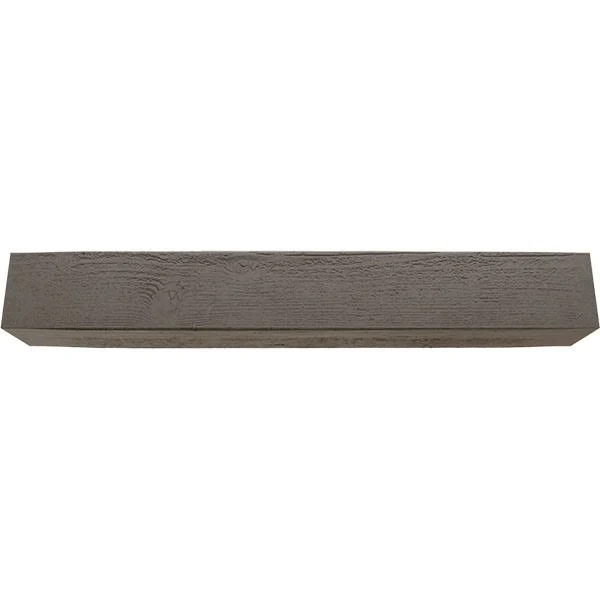 Ekena Millwork BMRS3C0100X040X096HD 10x22W x 4x22H x 8&L 3-Sided (U-beam) Rough Sawn Endurathane Faux Wood Ceiling Beam, Natural