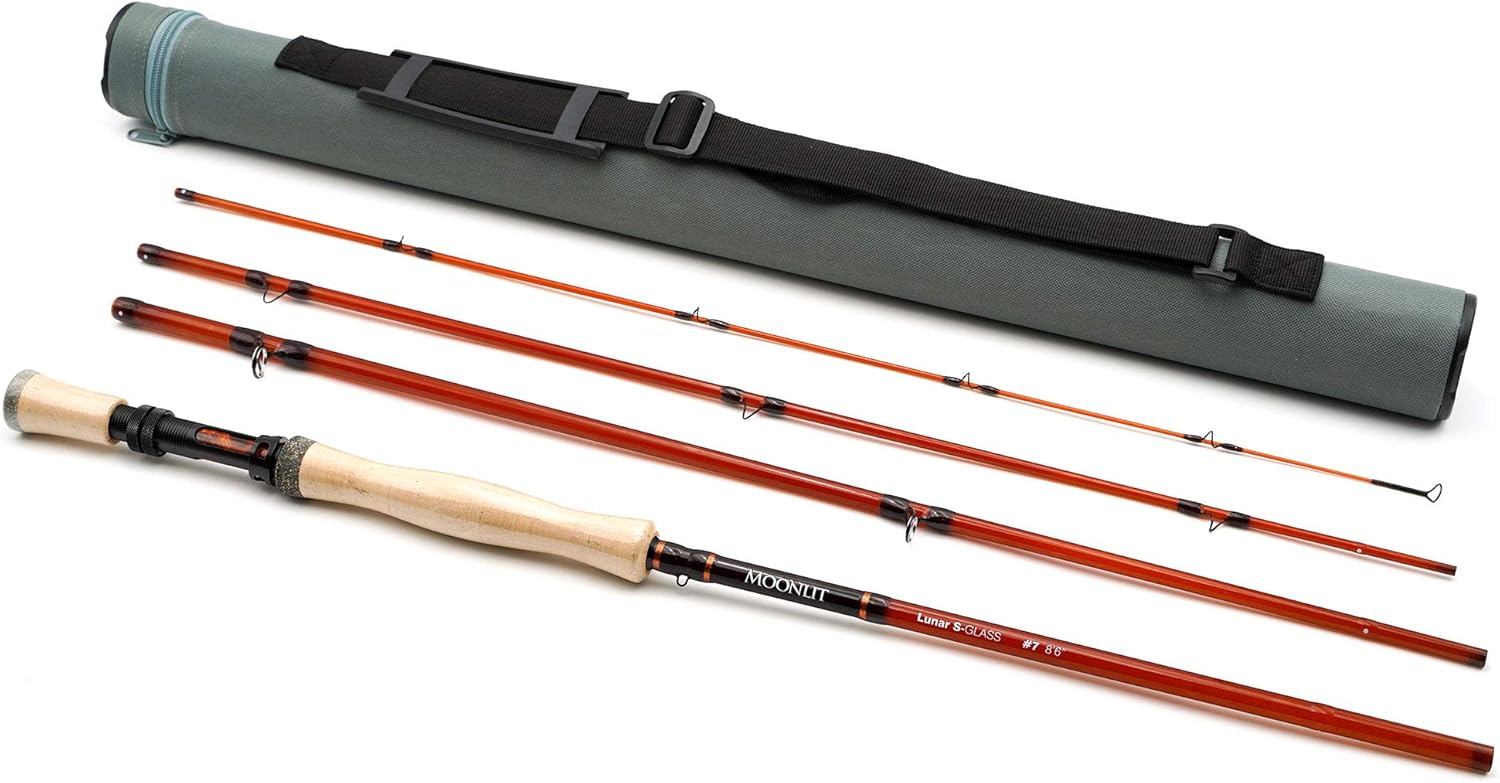 Moonlit Lunar S-Glass Fiberglass Fly Fishing Rod
