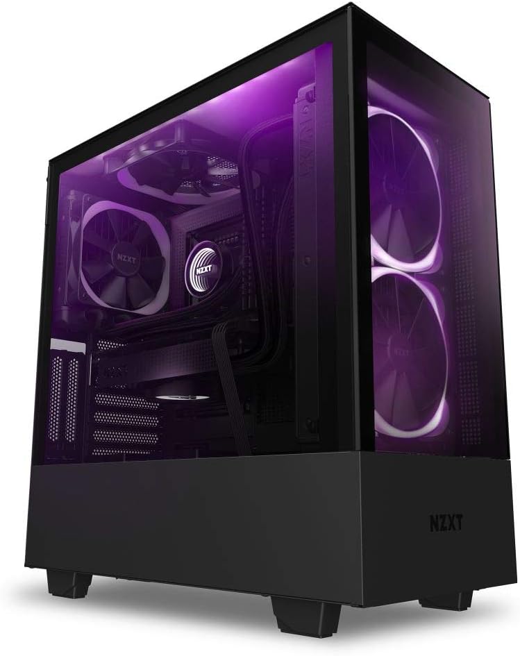 NZXT H510i - CA-H510i-W1 - Compact ATX Mid -Tower PC Gaming Case - Front I/O USB Type-C Port & Seagate Barracuda 2TB Internal Hard Drive HDD �C 3.5 Inch SATA 6Gb/s 7200 RPM 256MB Cache 3.5-Inch