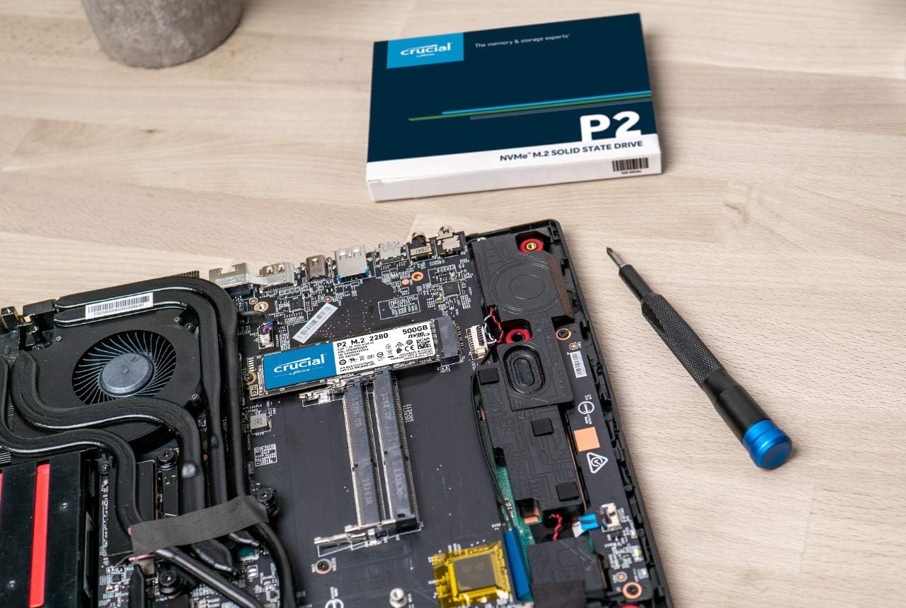 Crucial P2 2TB 3D NAND NVMe PCIe M.2 SSD Up to 2400MB/s - CT2000P2SSD8