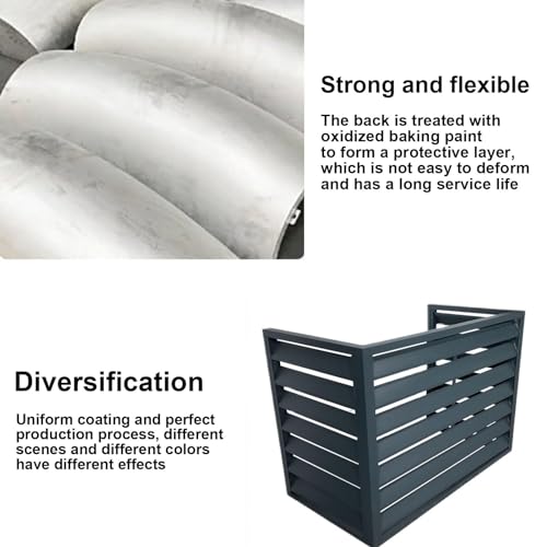 Aluminum Air Conditioner and Heat Pump Cover ,Mini Split Air Conditioner Cover for Outside Units ,Shelf Plant Stand ,Outdoor AC Unit Cover , Noise Reduction ,suitable for outdoor