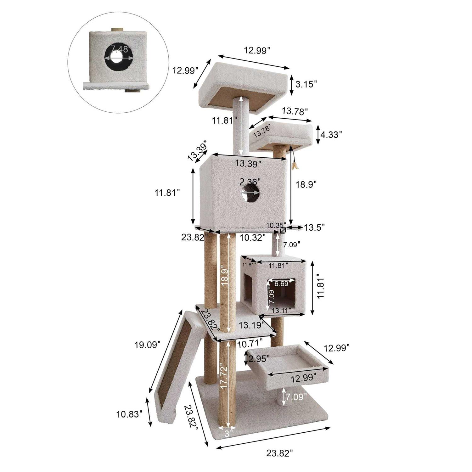 EveryYay Lookout Loft 7-Level Cat Tree - Pet Supplies online store