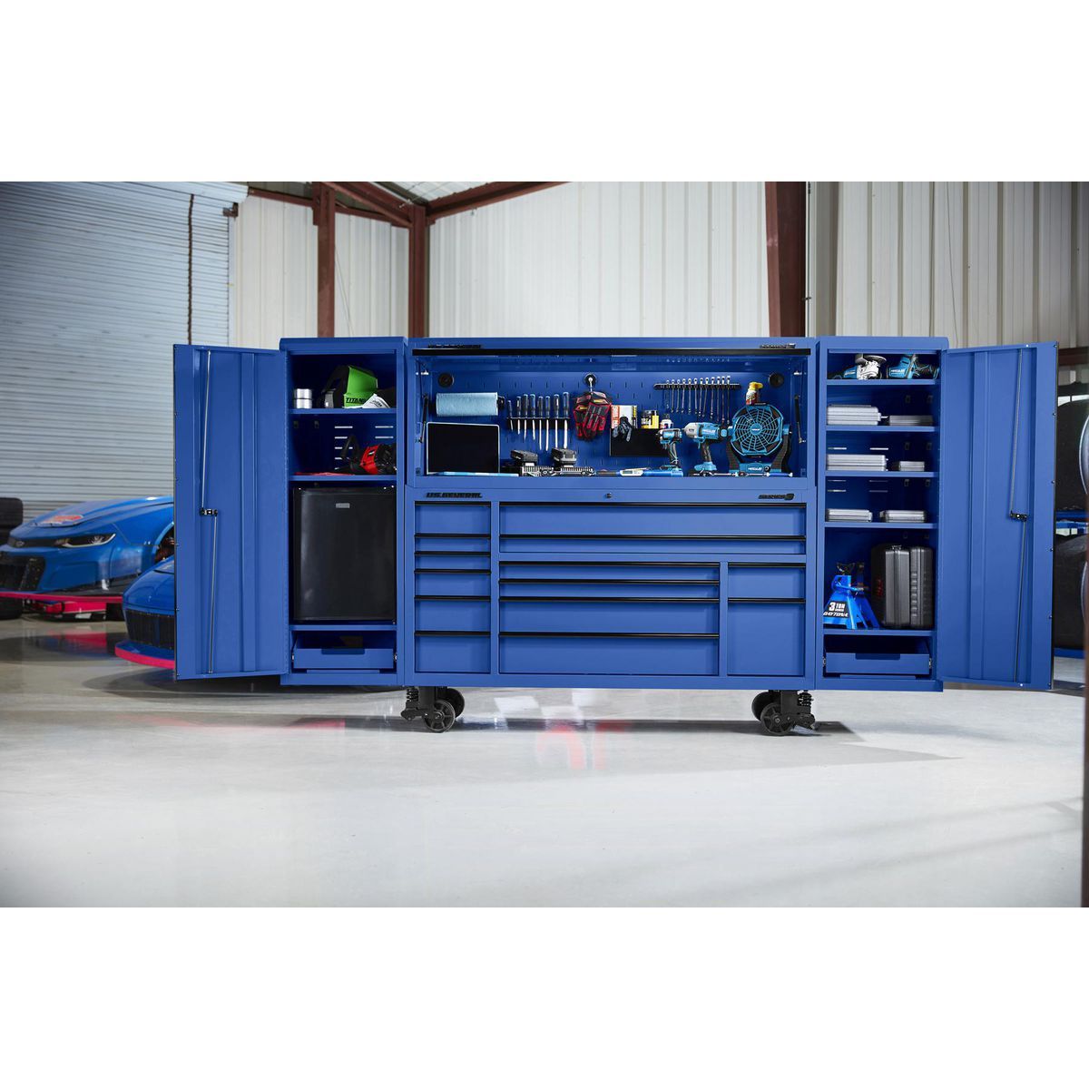 U.S. GENERAL 22 in. End Locker, Series 3, Blue