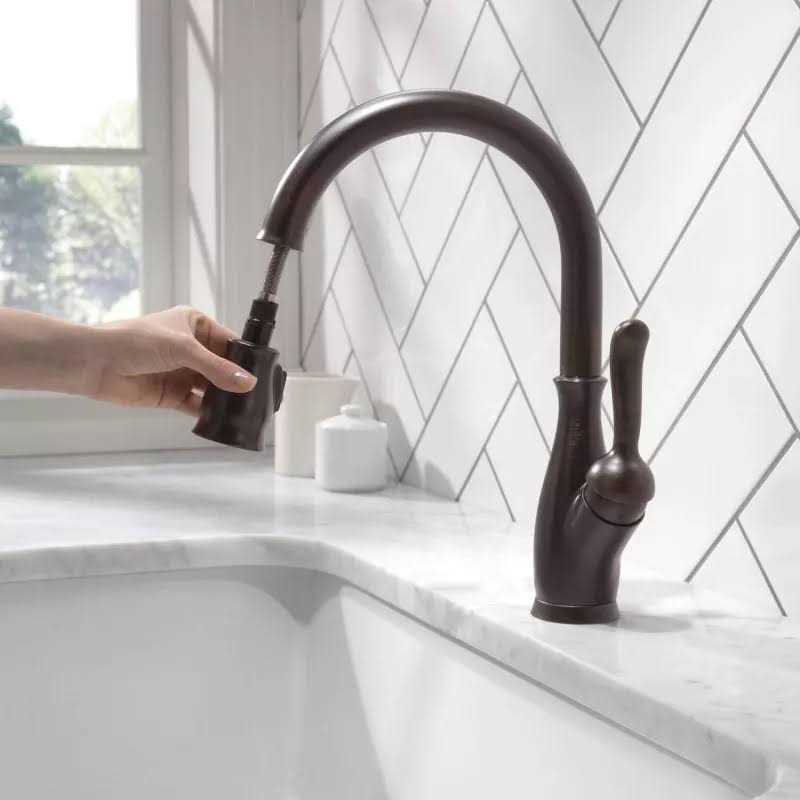 Delta Leland Single Handle Pull-Down Kitchen Faucet 9178-RB-DST - Shop Hardware Tools Online Store