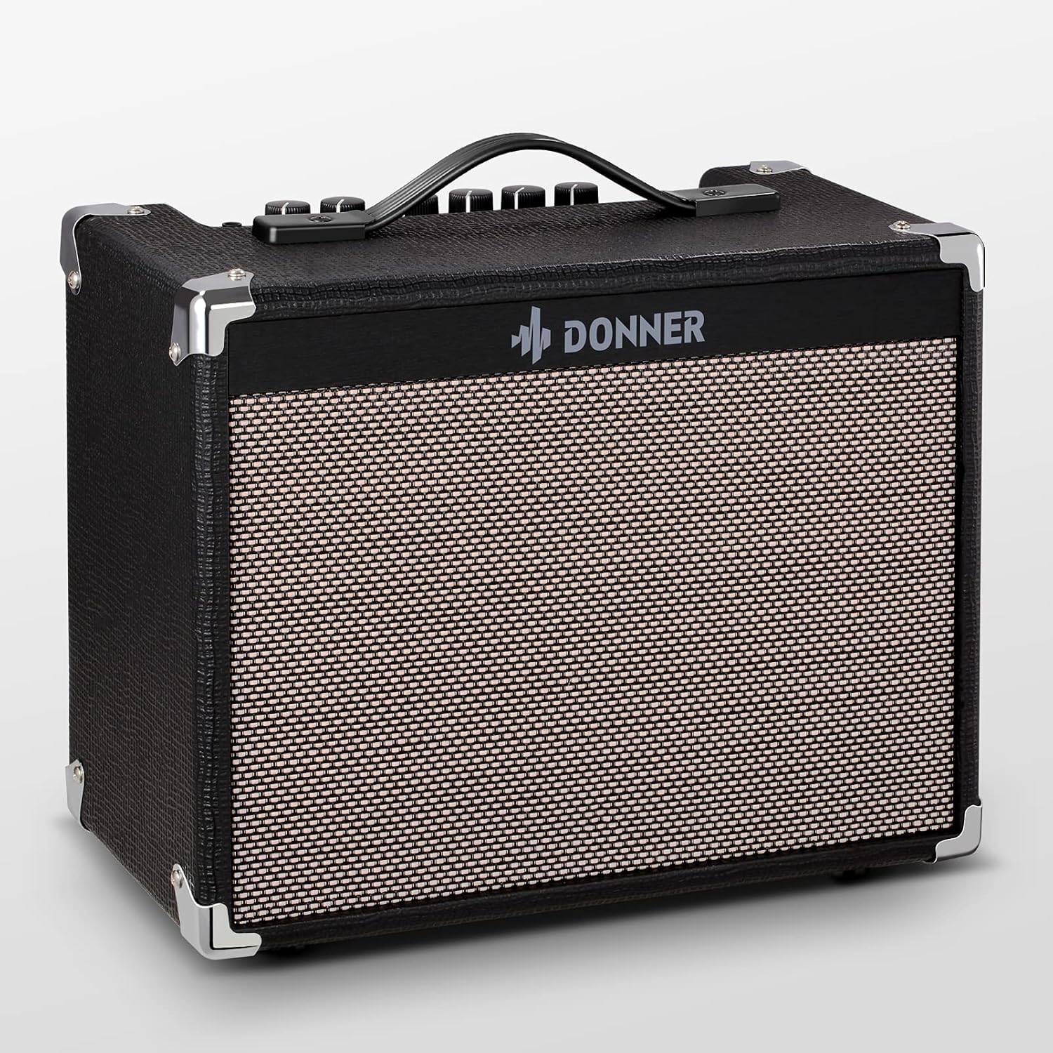 Donner Electric Guitar Amp 20W, Guitar Practice Amplifier Combo DA-20 with 8" Speaker， Clean & Distorted Dual Channel Sound Circuit Design