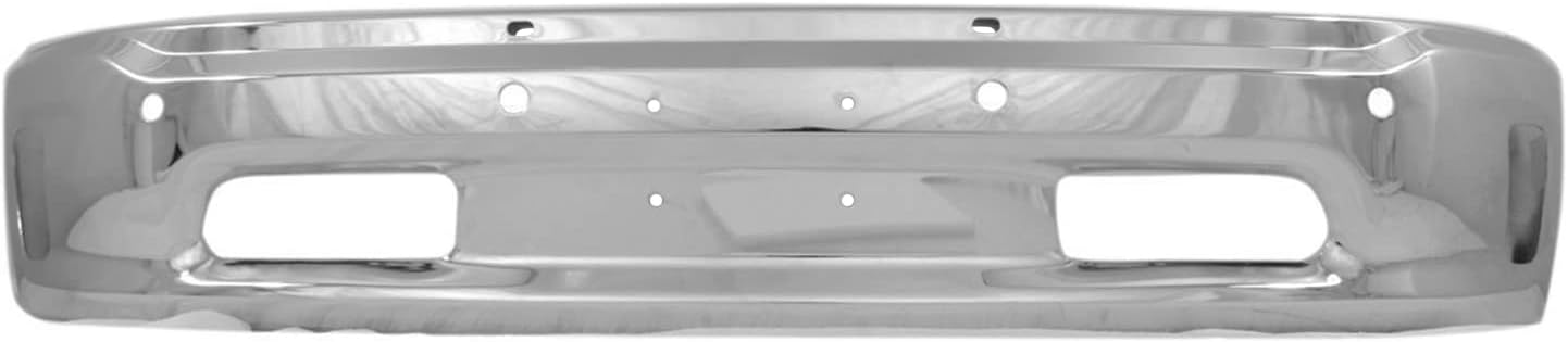 BUMPERS THAT DELIVER - Chrome, Steel Front Bumper Face Bar for 2014-2018 RAM 1500 Pickup w/Park Assist & Fog 14-18, CH1002402