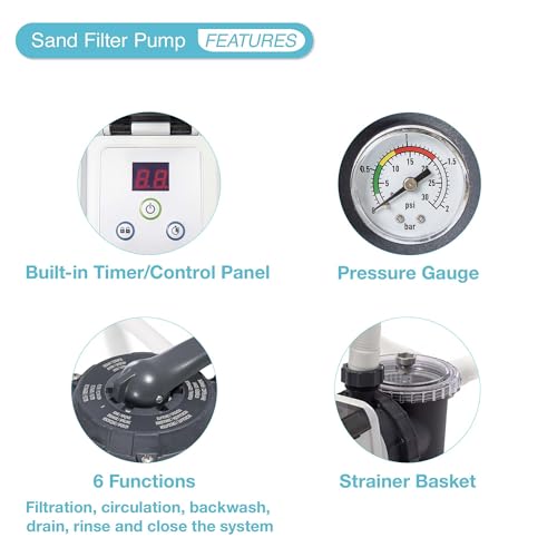 INTEX Krystal Clear Sand Filter Pumps for Above Ground Pools