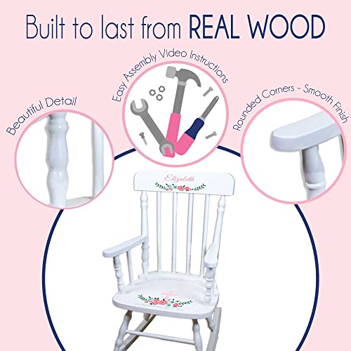 Personalized Natural Childrens Rocking Chair (Transportation)