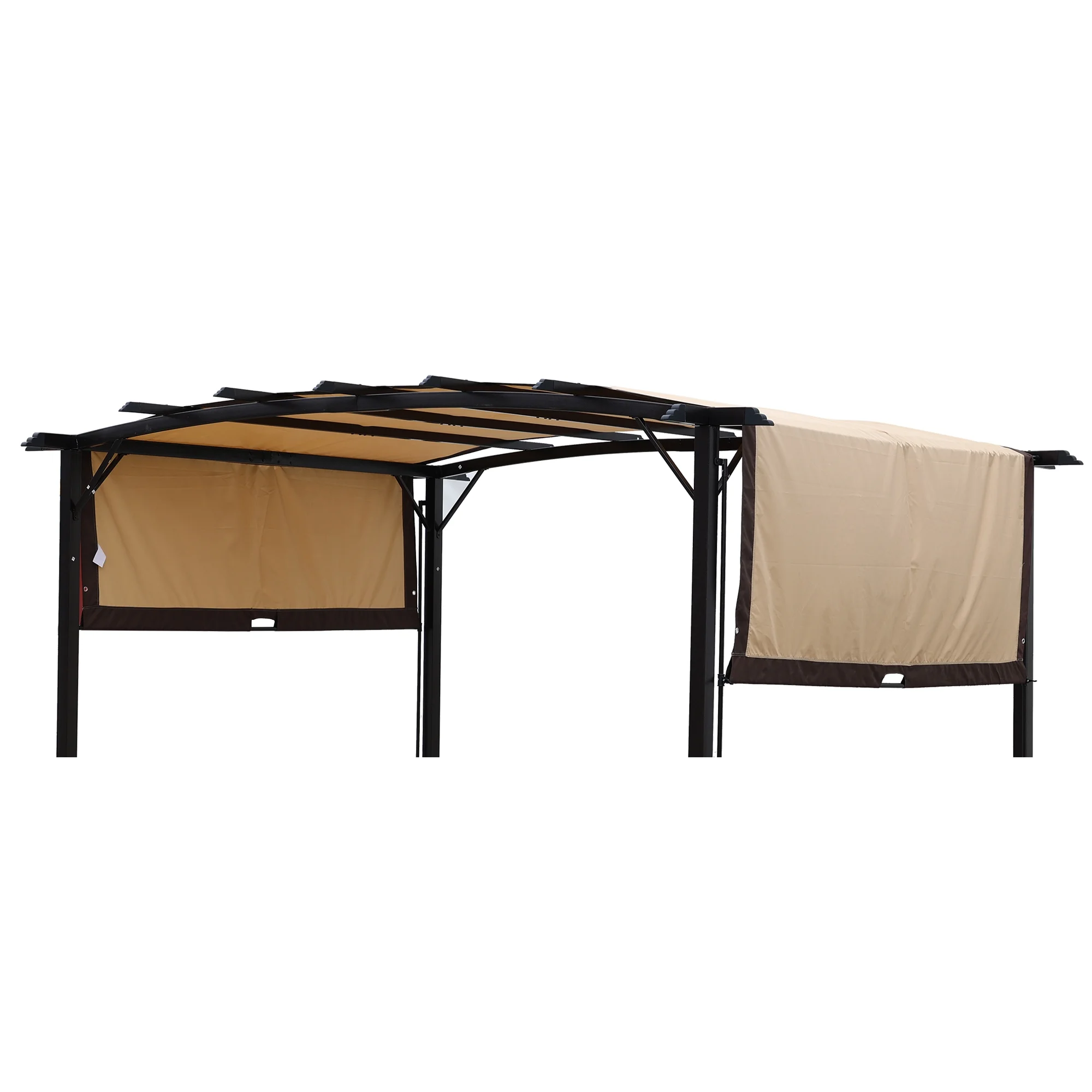 CoSoTower Universal Canopy Cover Replacement For 12X9 Ft Curved Outdoor Pergola Structure