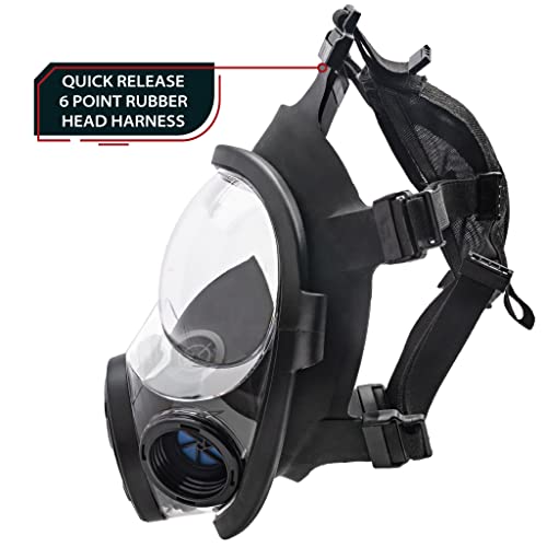 Parcil Distribution NB-100 Tactical Gas Mask Full Face Respirator Survival Gear