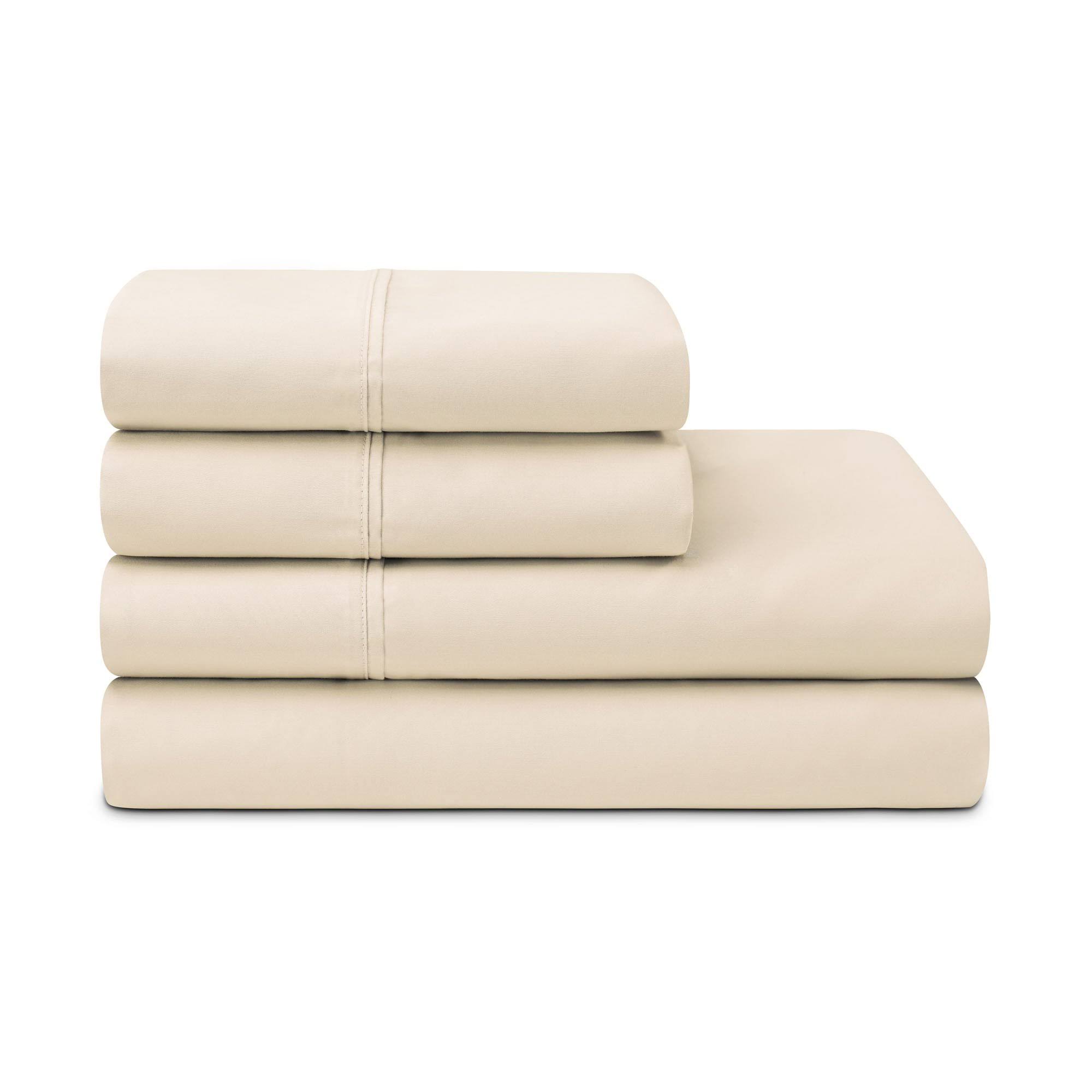 Sleepletics Celliant Performance Bedding Celliant Performance Sheet Set // Chalk (California King)