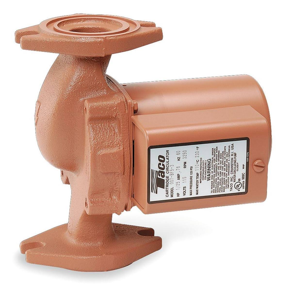 Taco 0014-F1 Cast Iron Circulator Pump, 1/8 HP