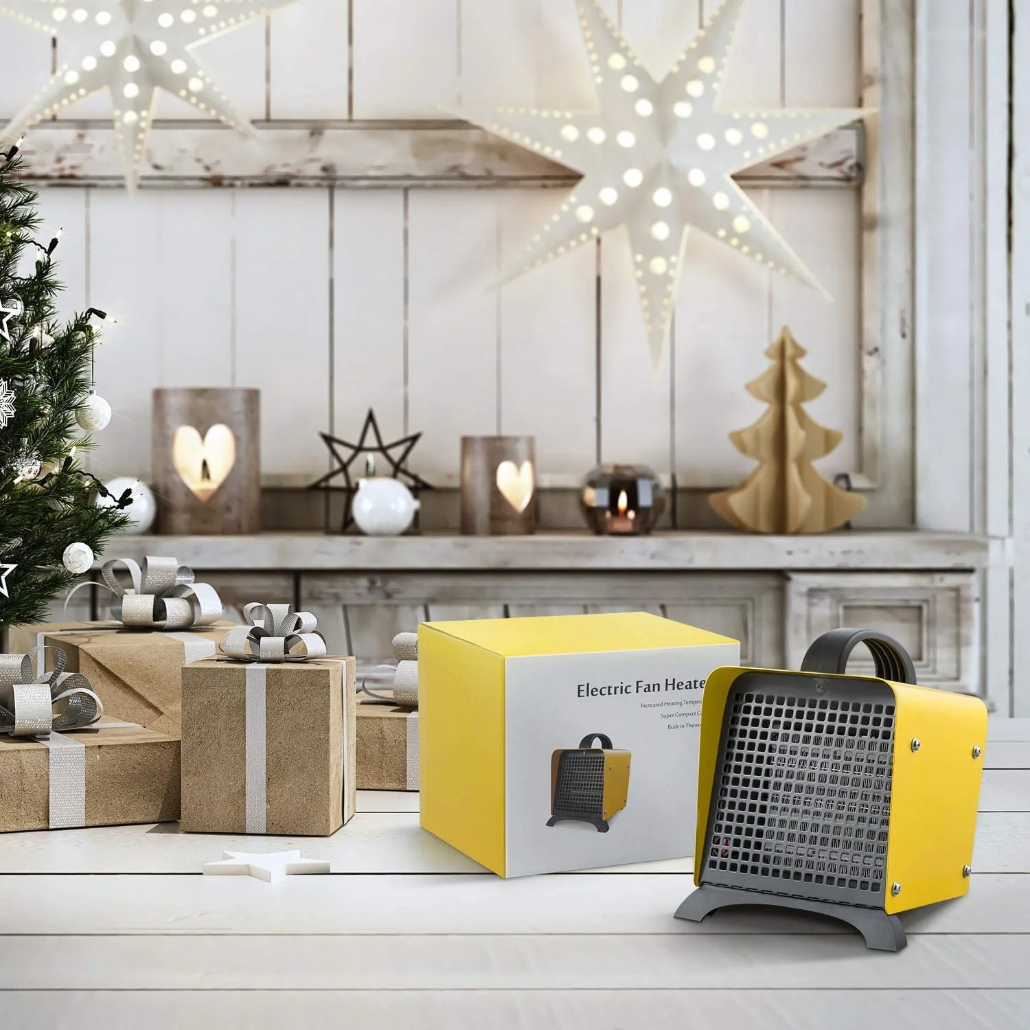 Space Heater, 1500W Portable Indoor Heater, Ceramic Space Heater
