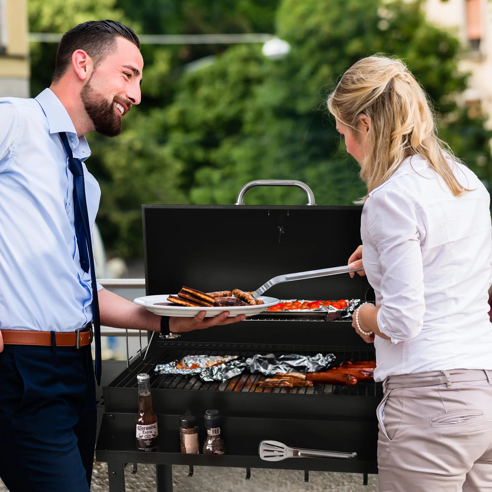 Royal Gourmet CC1830T 30" Barrel Charcoal Grill