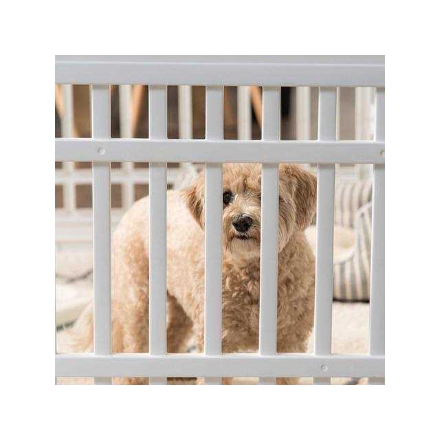 IRIS USA 6 Panel Exercise Pet Playpen with Door - Pet Supplies online store