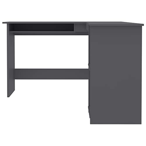 L-Shaped Corner Desk Sonoma Oak 47.2"x55.1"x29.5" Engineered Wood, Office Desks & Workstations, Study Desk, Dressing Table, Desk Table for Study, Bedroom, Office