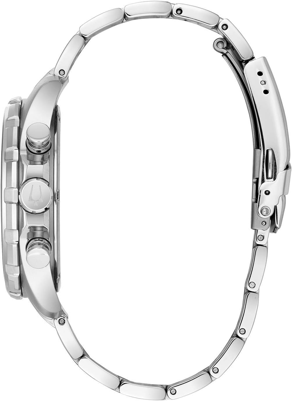 Bulova Men's Chronograph Quartz Watch with Stainless Steel Strap 96B256, Blue, Bracelet