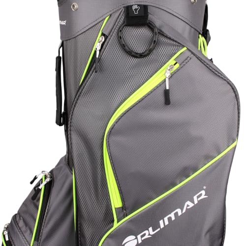 Orlimar CRX 14.6 Golf Cart Bag, 14-Way Divider Top, 6 Zippered Pockets Including Insulated Cooler Pocket