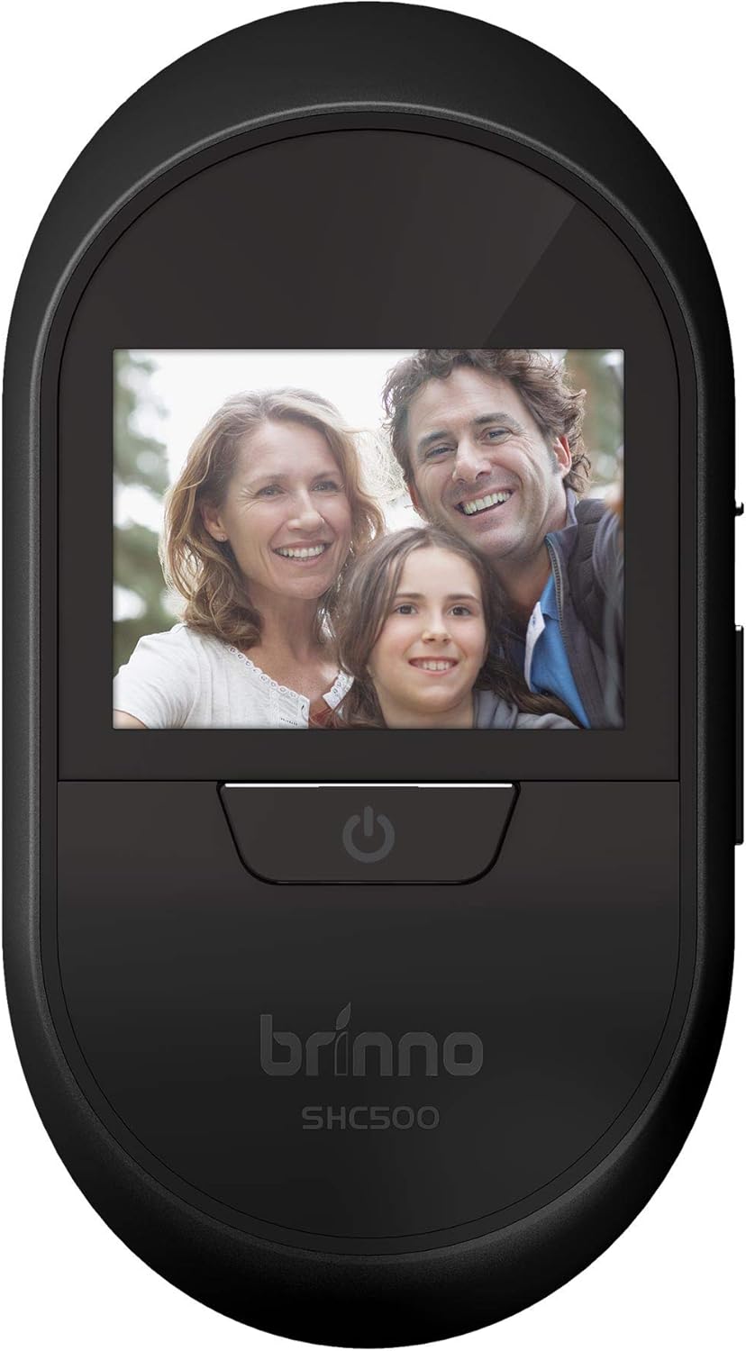 Brinno Front Door Peephole Security Camera SHC500 – Theft Proof Design – Superior Battery Life – No Motion Detection – No Smartphone Necessary - Quick, Easy Installation