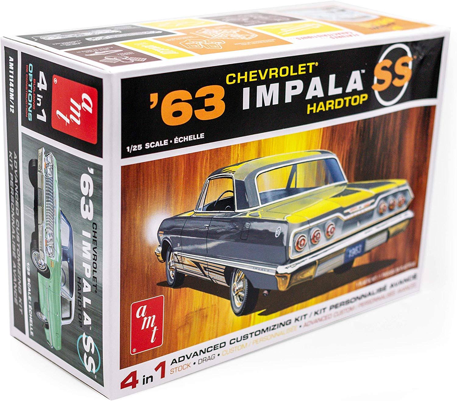 AMT 1/25 Scale 1963 Chevy Impala SS Model Kit