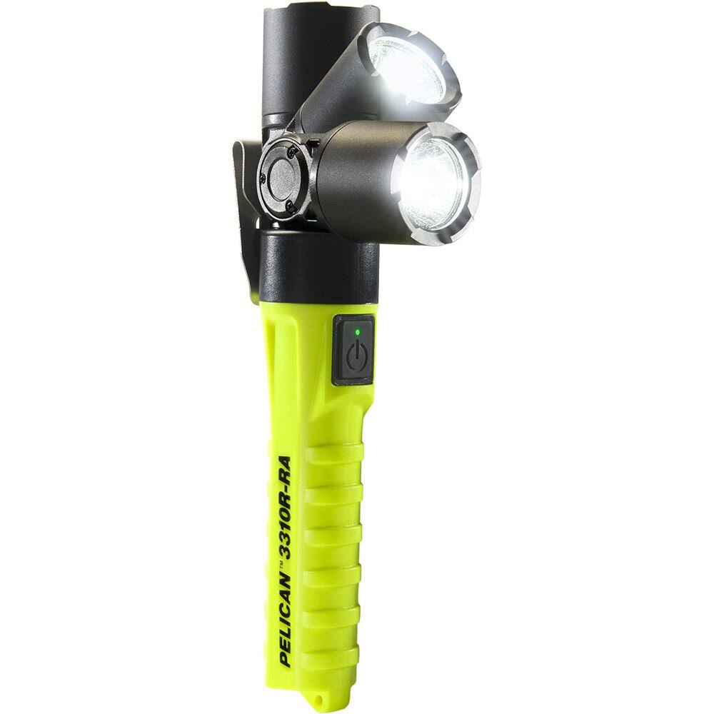 Pelican 3310R-RA Right-Angle Rechargeable Flashlight (Yellow)