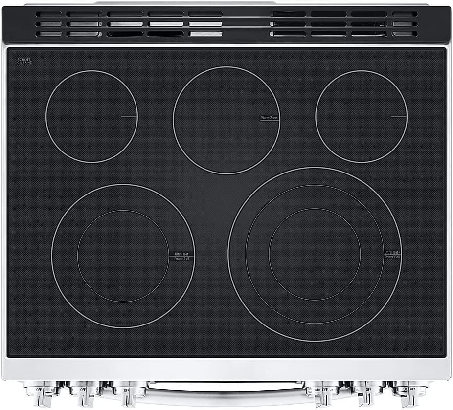 LG LSEL6337F 6.3 cu ft. Smart Wi-Fi Enabled ProBake Convection® InstaView™ Electric Slide-in Range with Air Fry