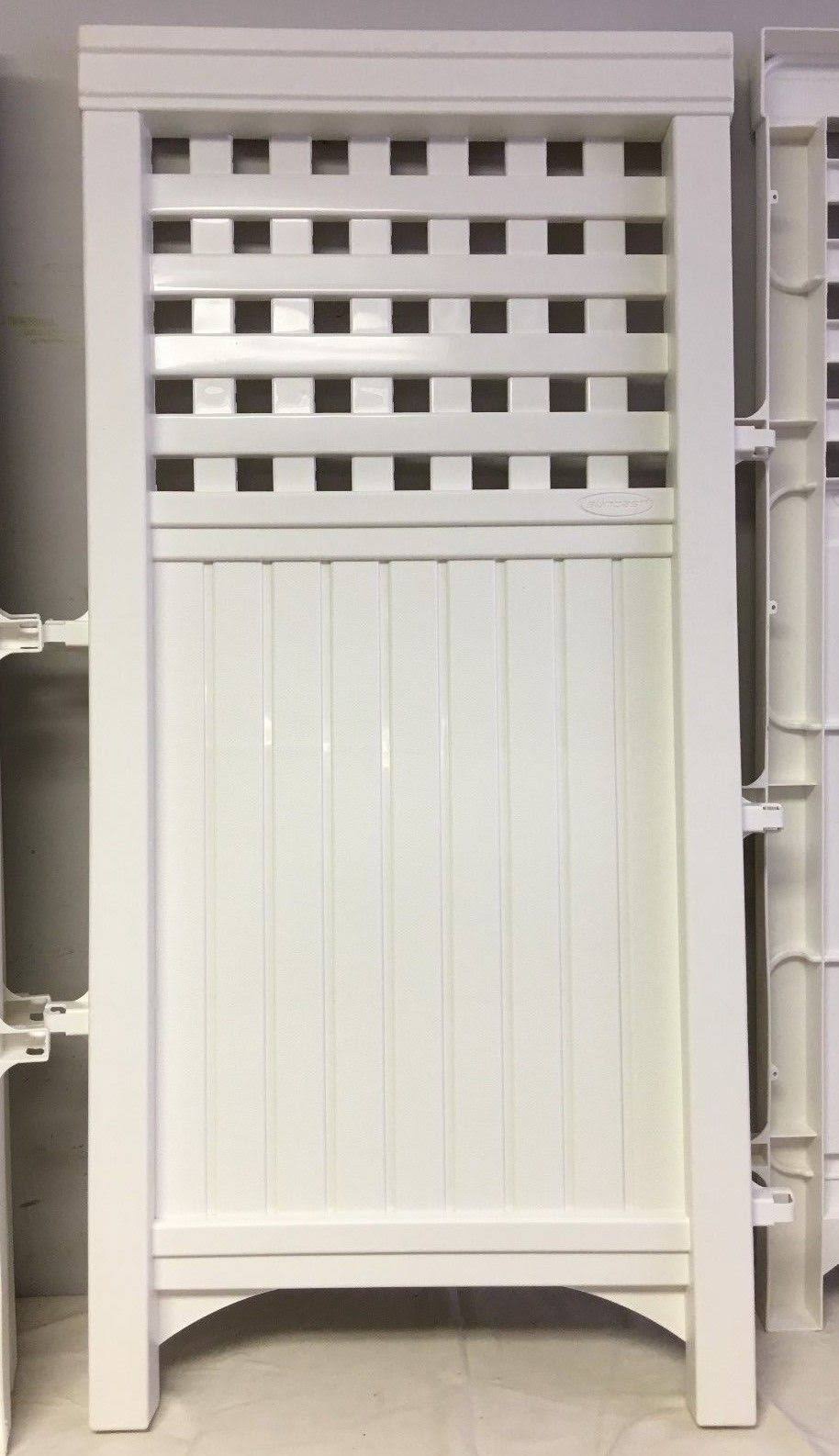 Suncast 4-Piece Lattice Outdoor Screen Enclosure Set, White