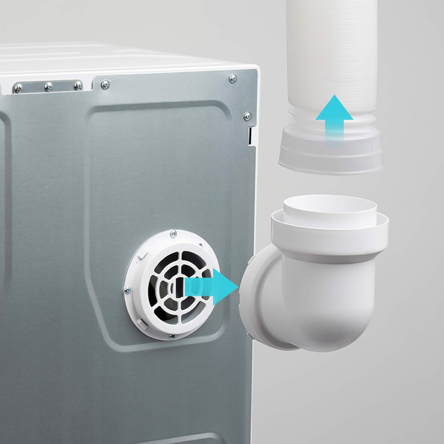 Portable Laundry Dryer│Dryer With Easy Knob Control For 5 Modes, Stainless │Steel Clothes Dryers, For Home, Dorm, Apartment And Rv, Wall Mount
