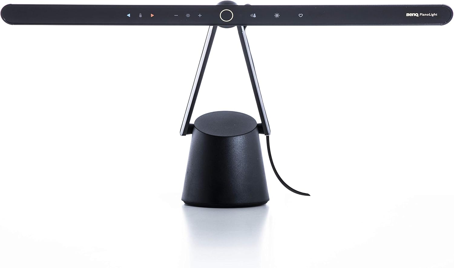 BenQ Black PL19-D 47 Wide Professional PianoLight with 6 Color Modes, 15 Brightness Levels, 360掳 Adjustable Height and Directions, Auto-Dimming & Eye Care Hood for Upright and Electric Pianos(Black)