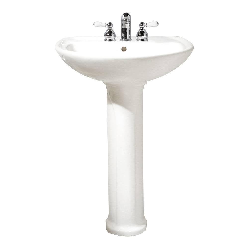 American Standard Cadet 0236411 Pedestal Sink, White