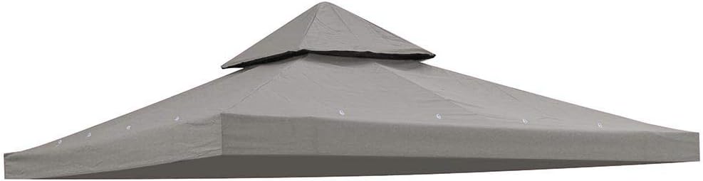 Yescom 8'x8' UV30+ Gazebo Canopy Replacement Top Cover Dark Green for Dual Tier Outdoor Patio Garden Tent Y0018T04