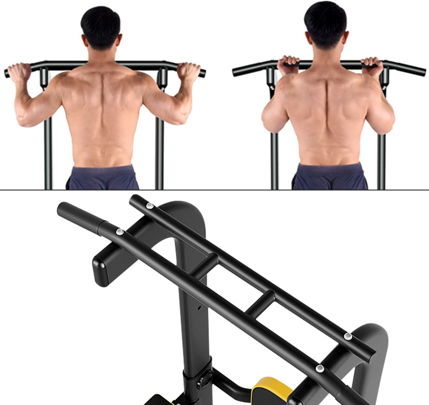 Ainfox Power Tower, Pull Up Bar Tower Dip Stands for Home Gym Strength Training Workout Equipment