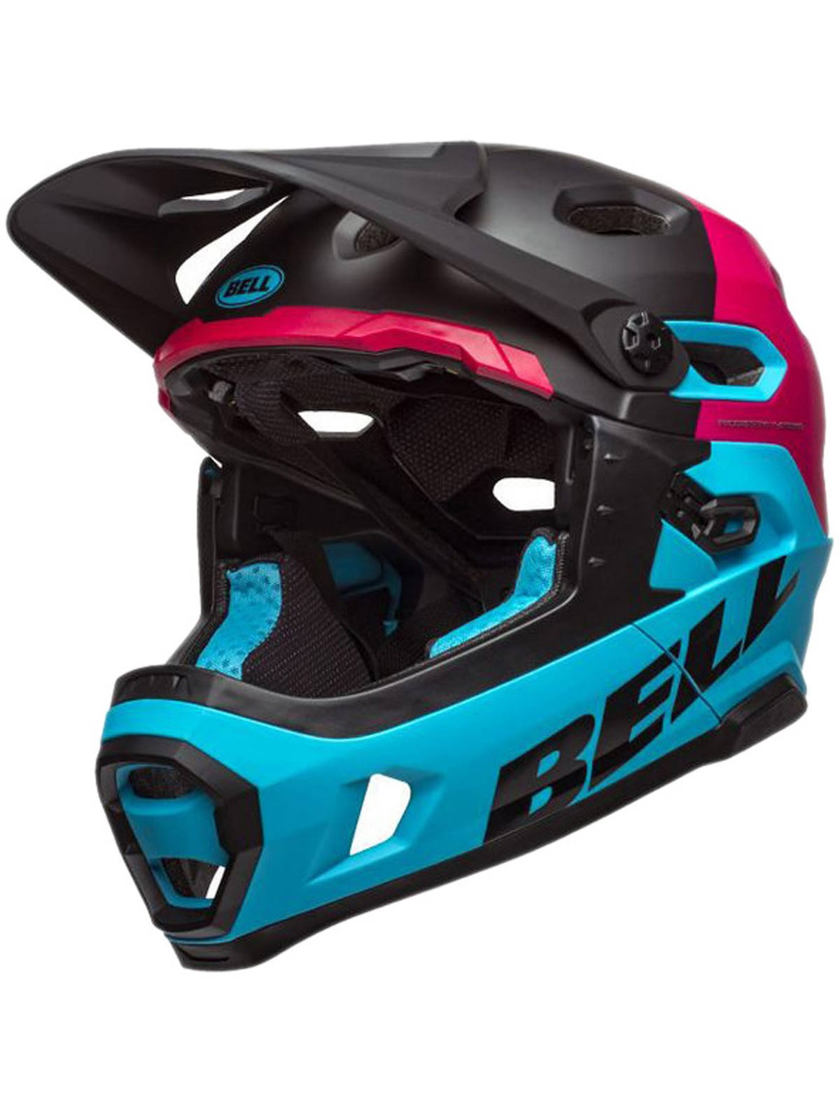 Bell Super DH MIPS Helmet Black Pink Blue M