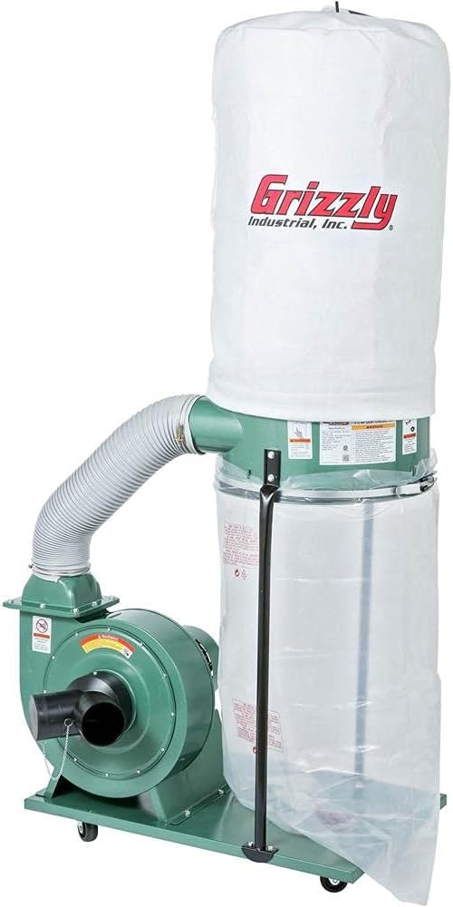 Grizzly Industrial G1028Z2-1-1/2 HP Portable Dust Collector
